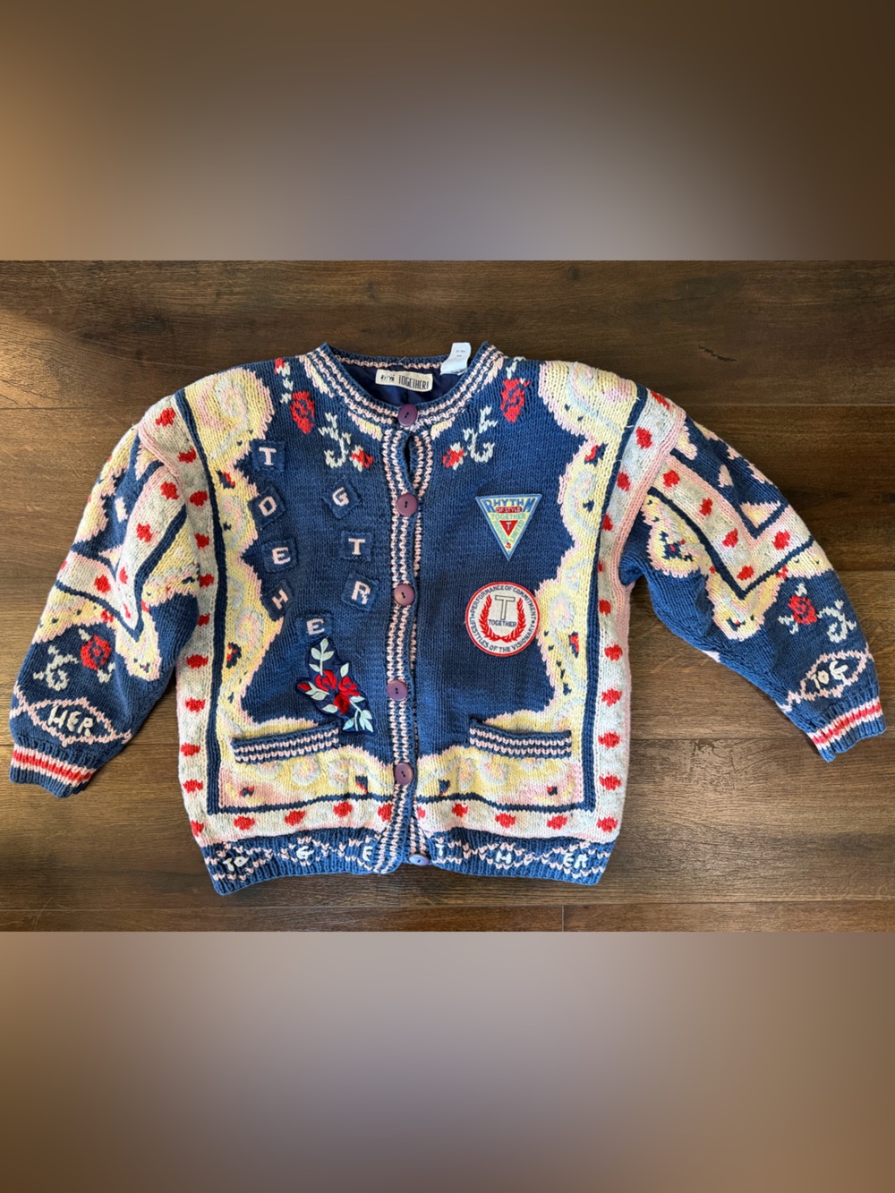 VINTAGE 1990S TOGETHER KNIT CARDIGAN
